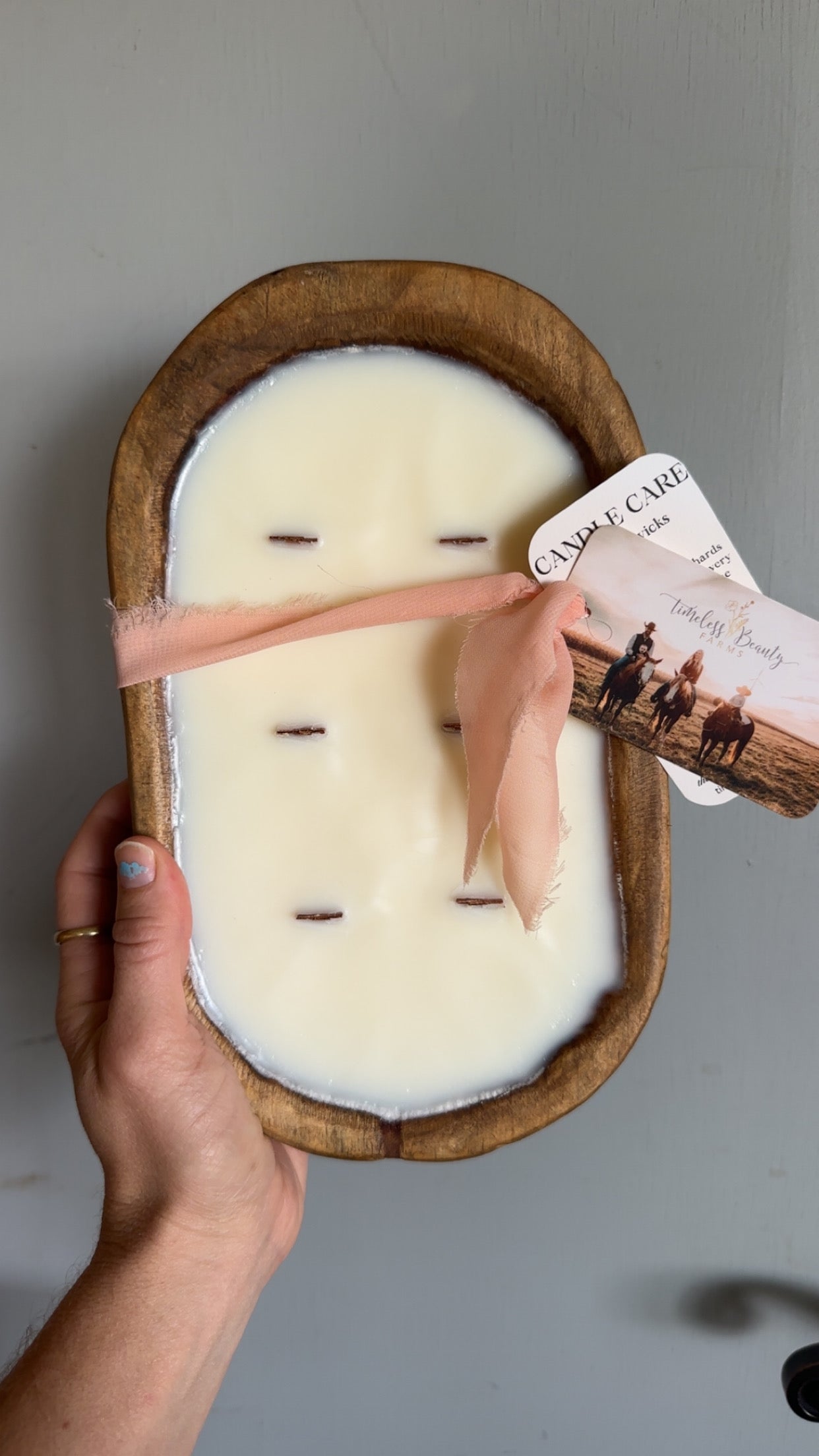 Dough bowl candles